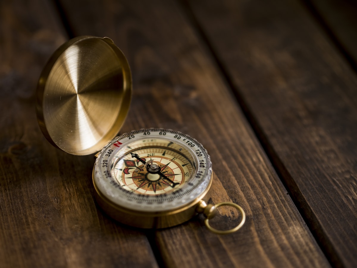 A compass, representing finding your true north